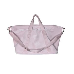VICTORIA’S SECRET Vinyl Crossbody Duffel Bag Blush Pink